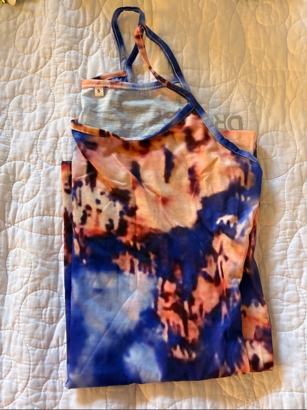 Women's Tie-Dye dress in Blue and Pink Beautiful